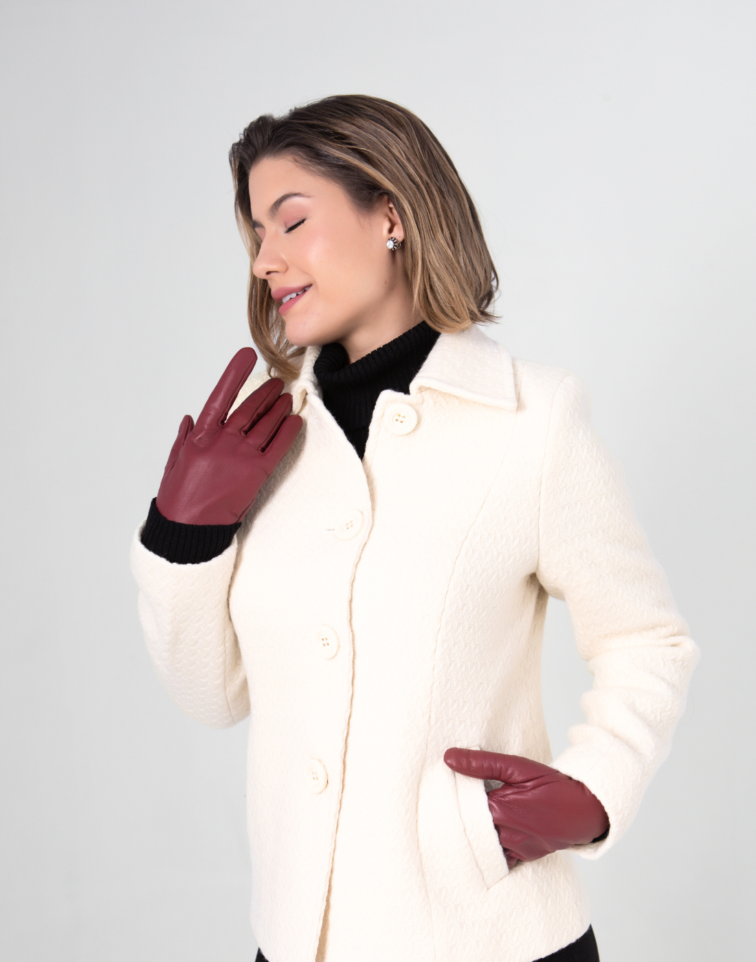 Luva Pelica Luxemburgo Sophie Vermelha