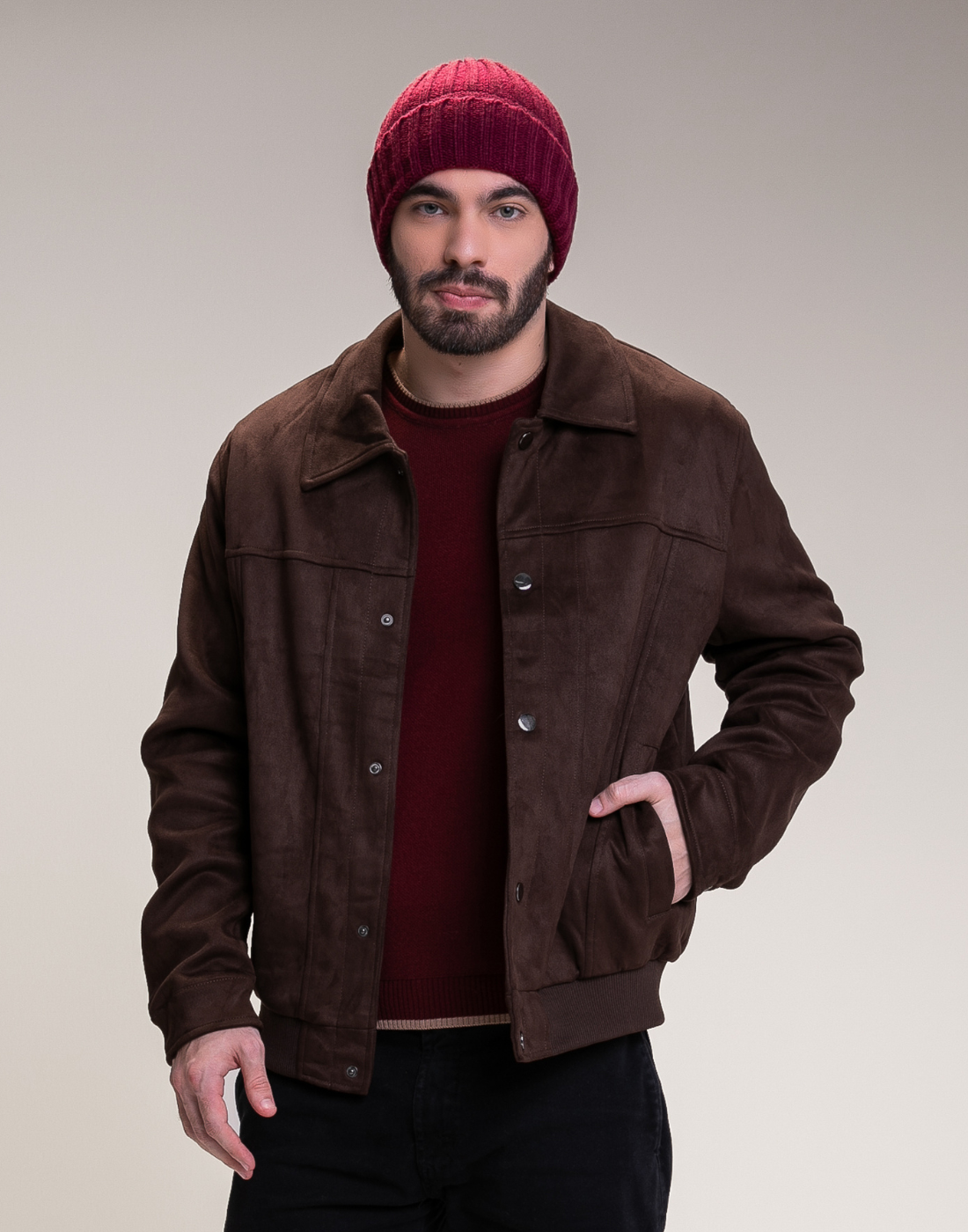 Gorro Tricot Calone Bordeaux