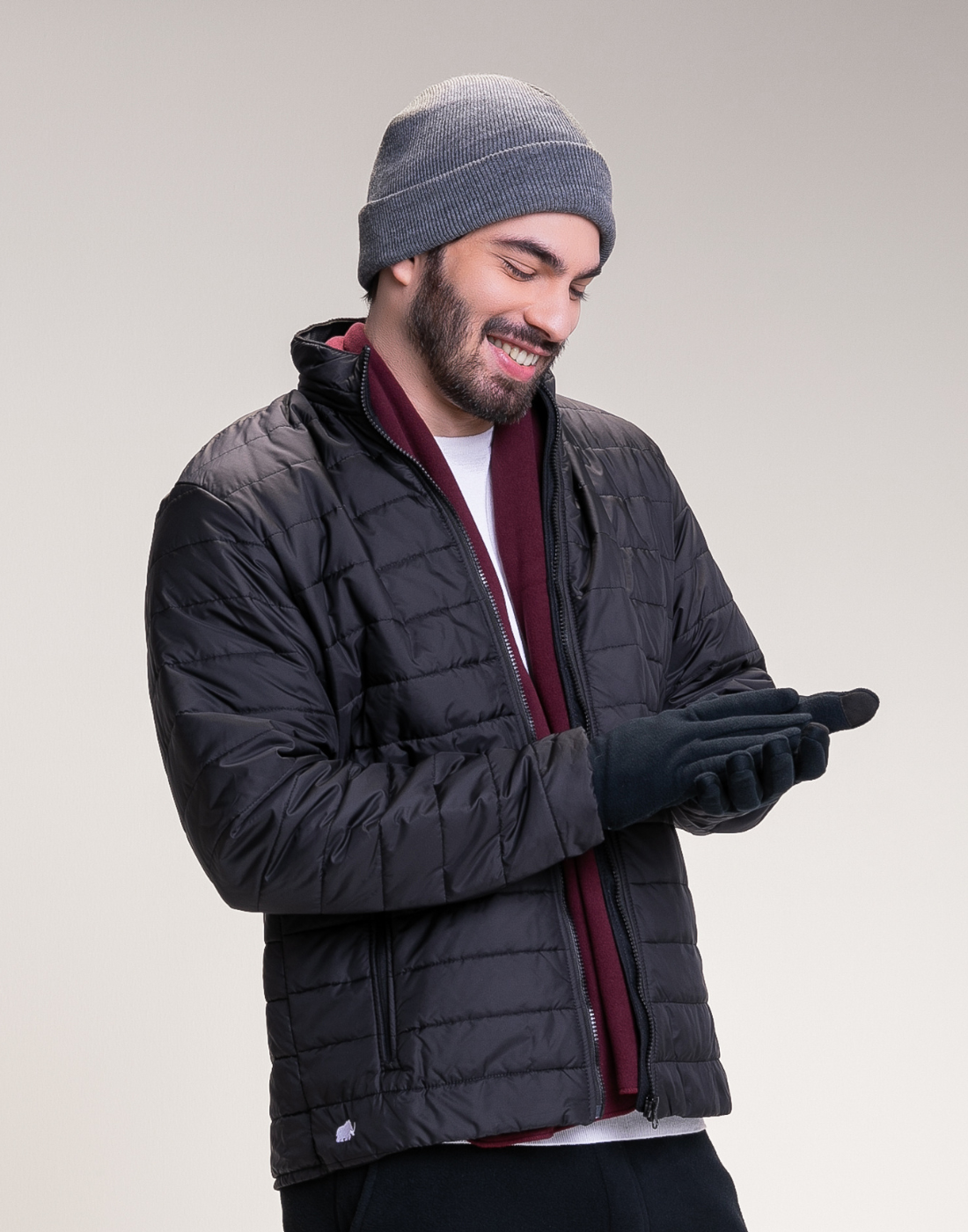 Gorro Basics Cinza
