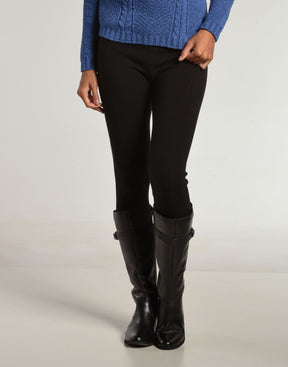 Legging Tricot Invernada Stripe Preta
