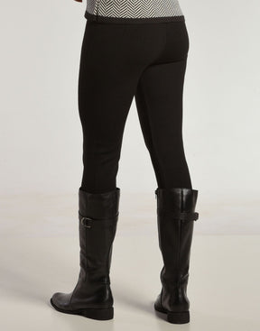Legging Tricot Invernada Stripe Preta