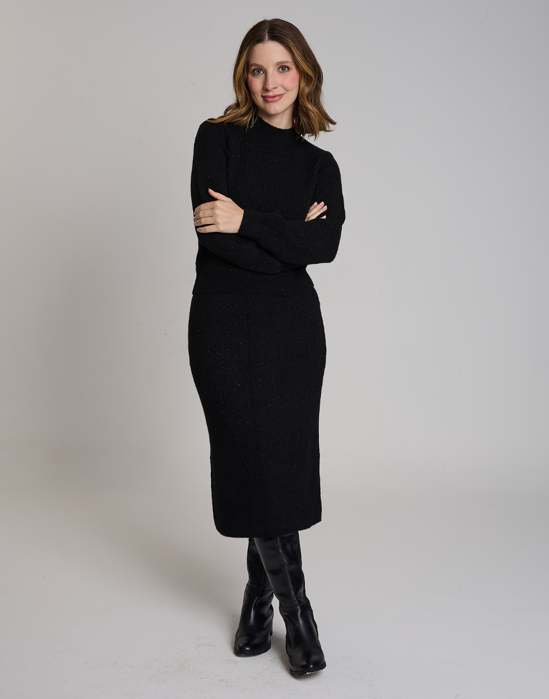 Saia Lurex Lumière Preto