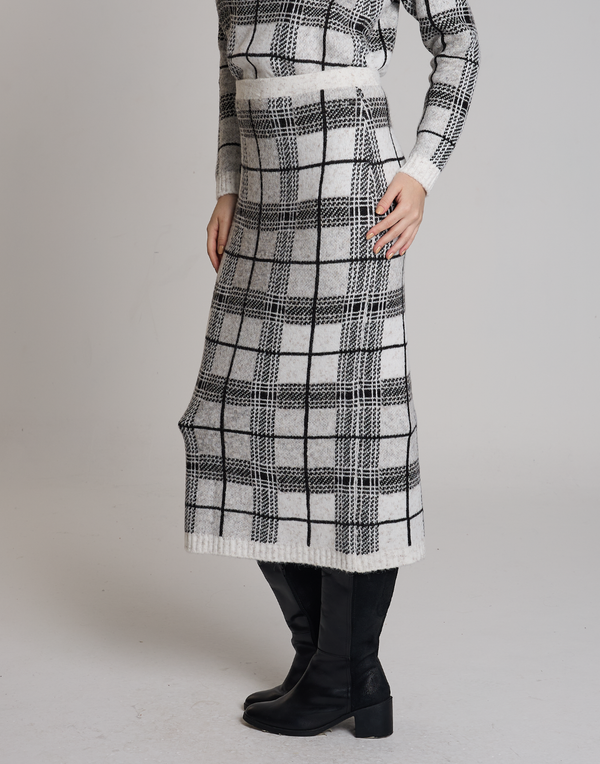 Saia Tartan Dunbar Branca