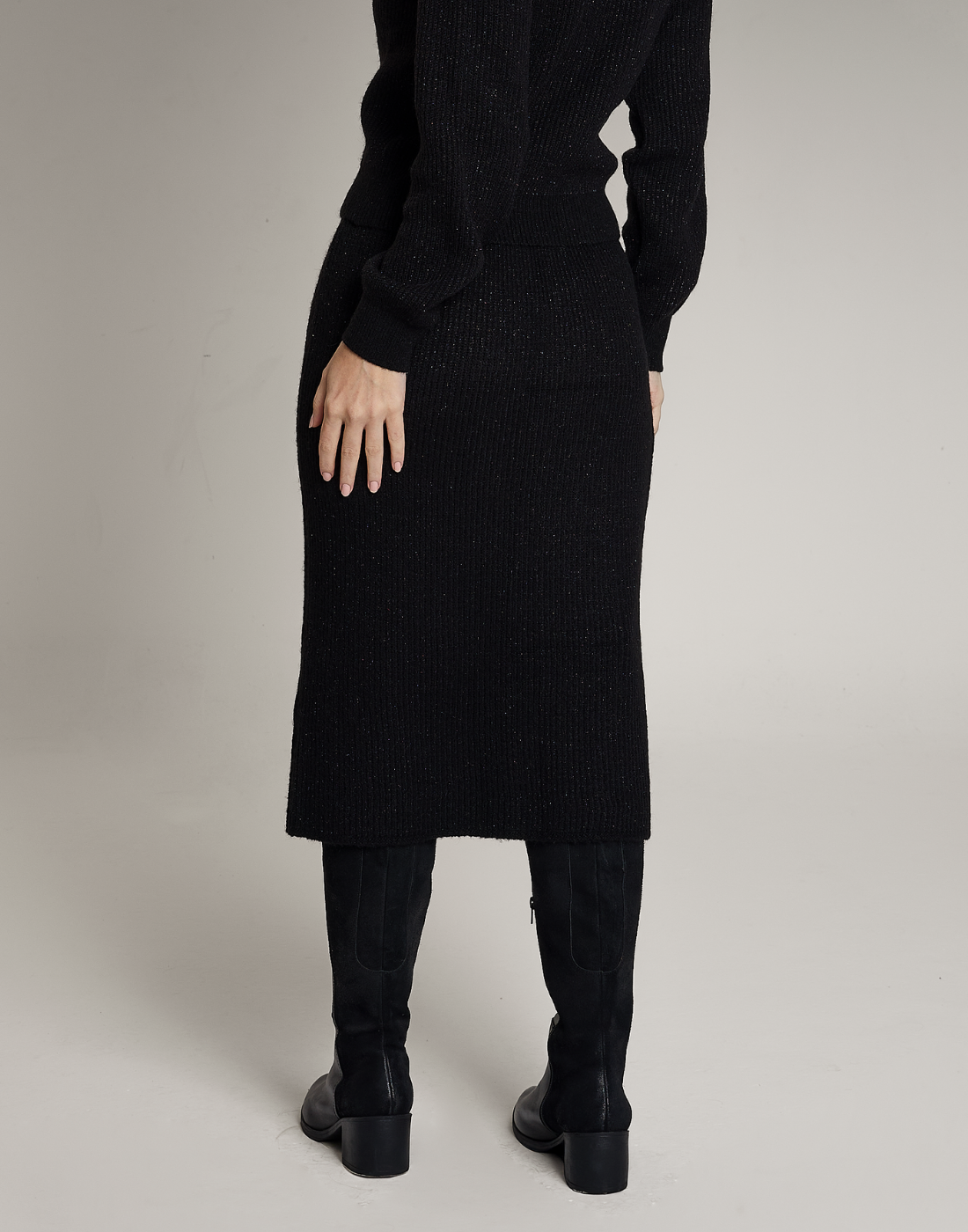 Saia Lurex Lumière Preto