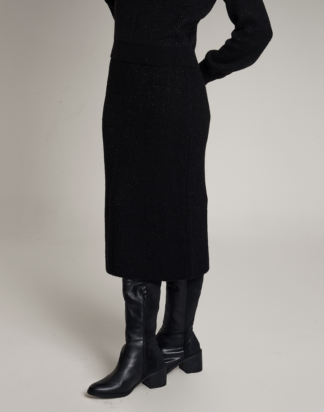 Saia Lurex Lumière Preto
