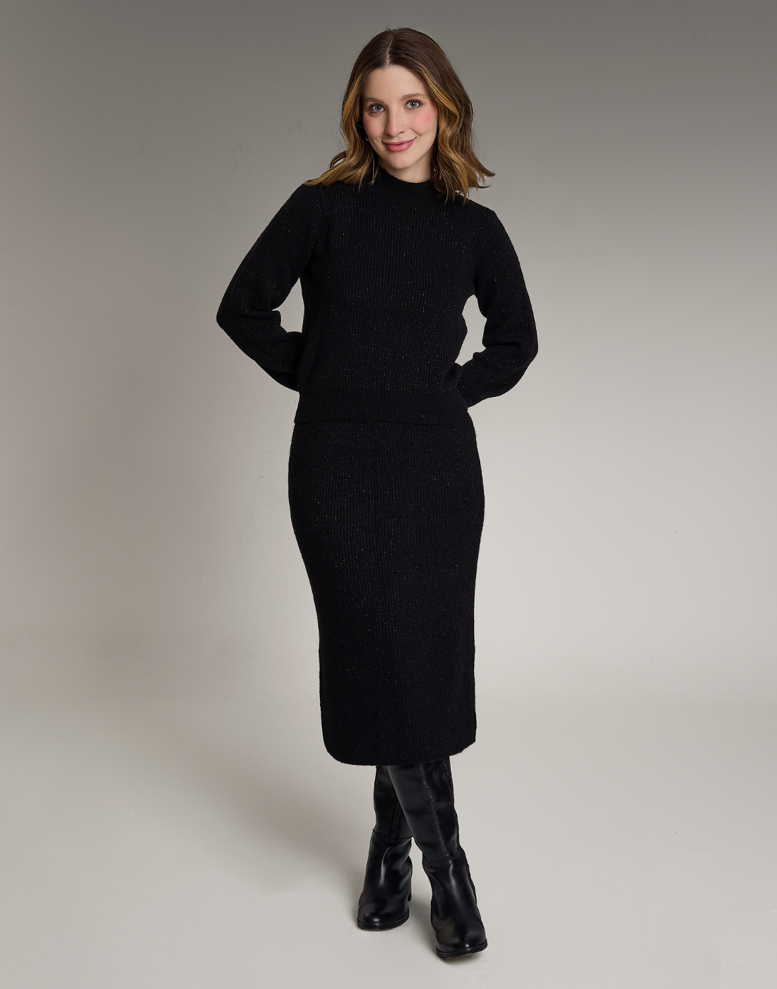 Saia Lurex Lumière Preto