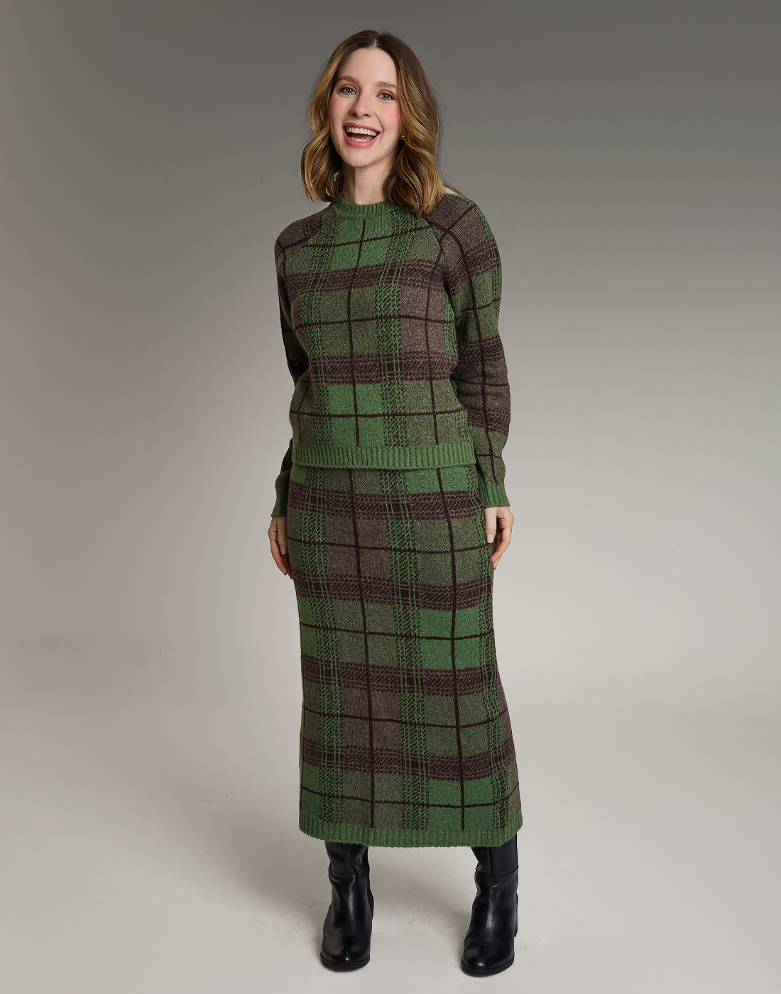 Saia Tartan Dunbar Verde