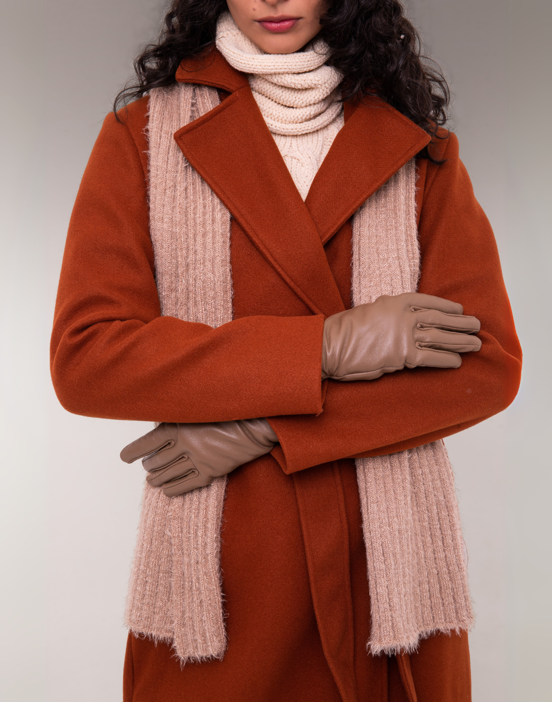 Cachecol Tricot Calone Soft Bege Bruma