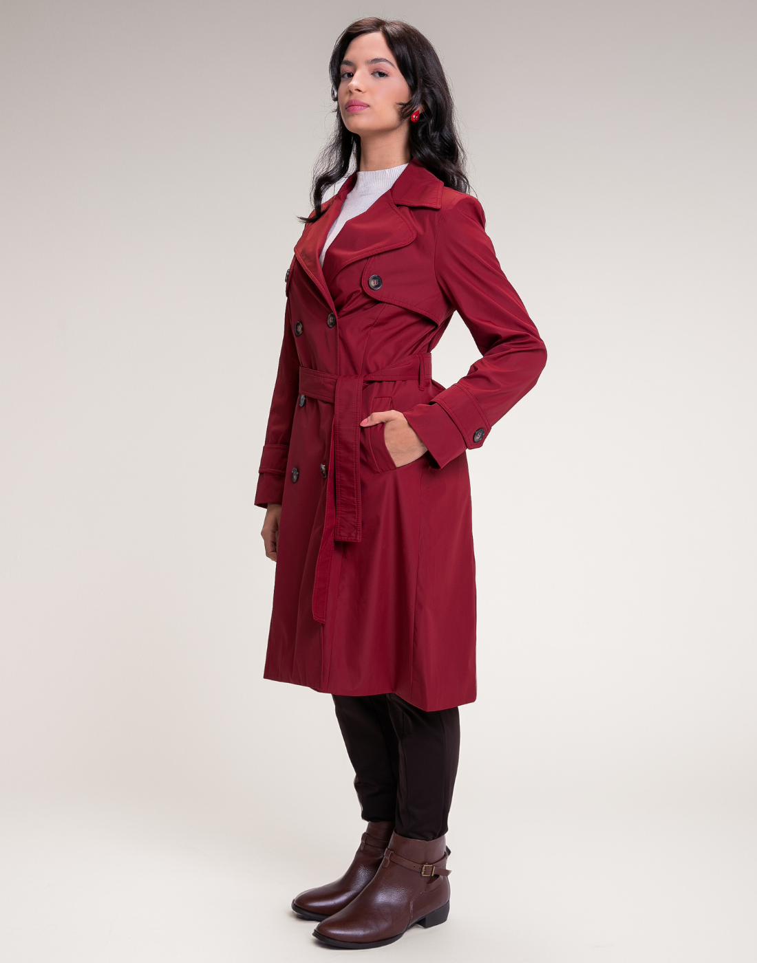 Trench Coat Abbey Bordeaux