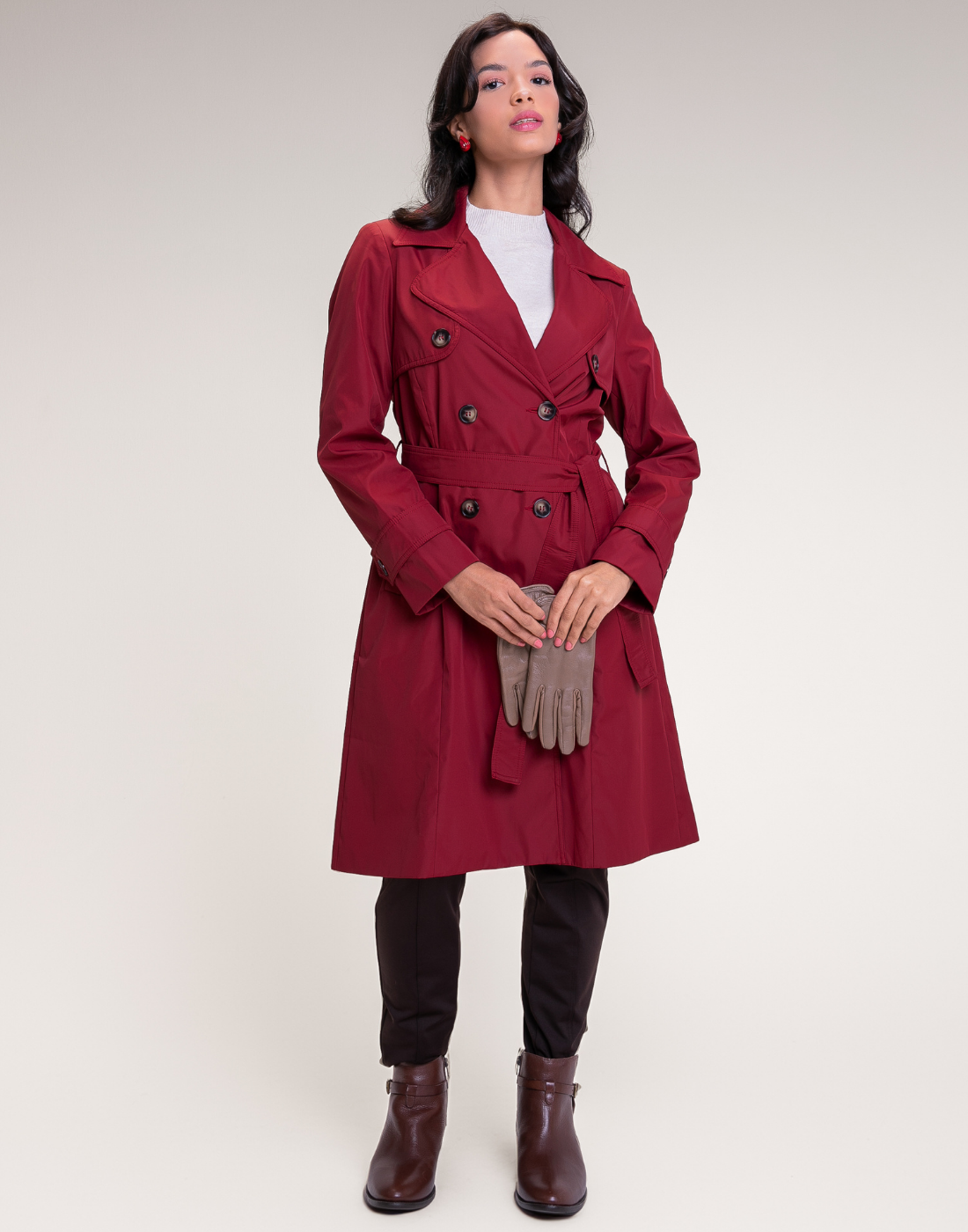 Trench Coat Abbey Bordeaux