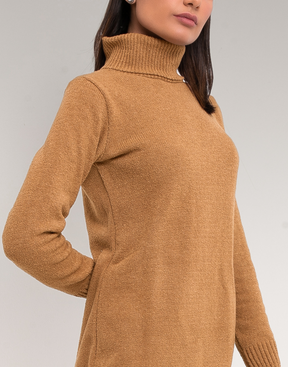 Vest Legging Mousse Gola Alta Caramelo