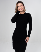 Vestido Mousse Tressi Preto