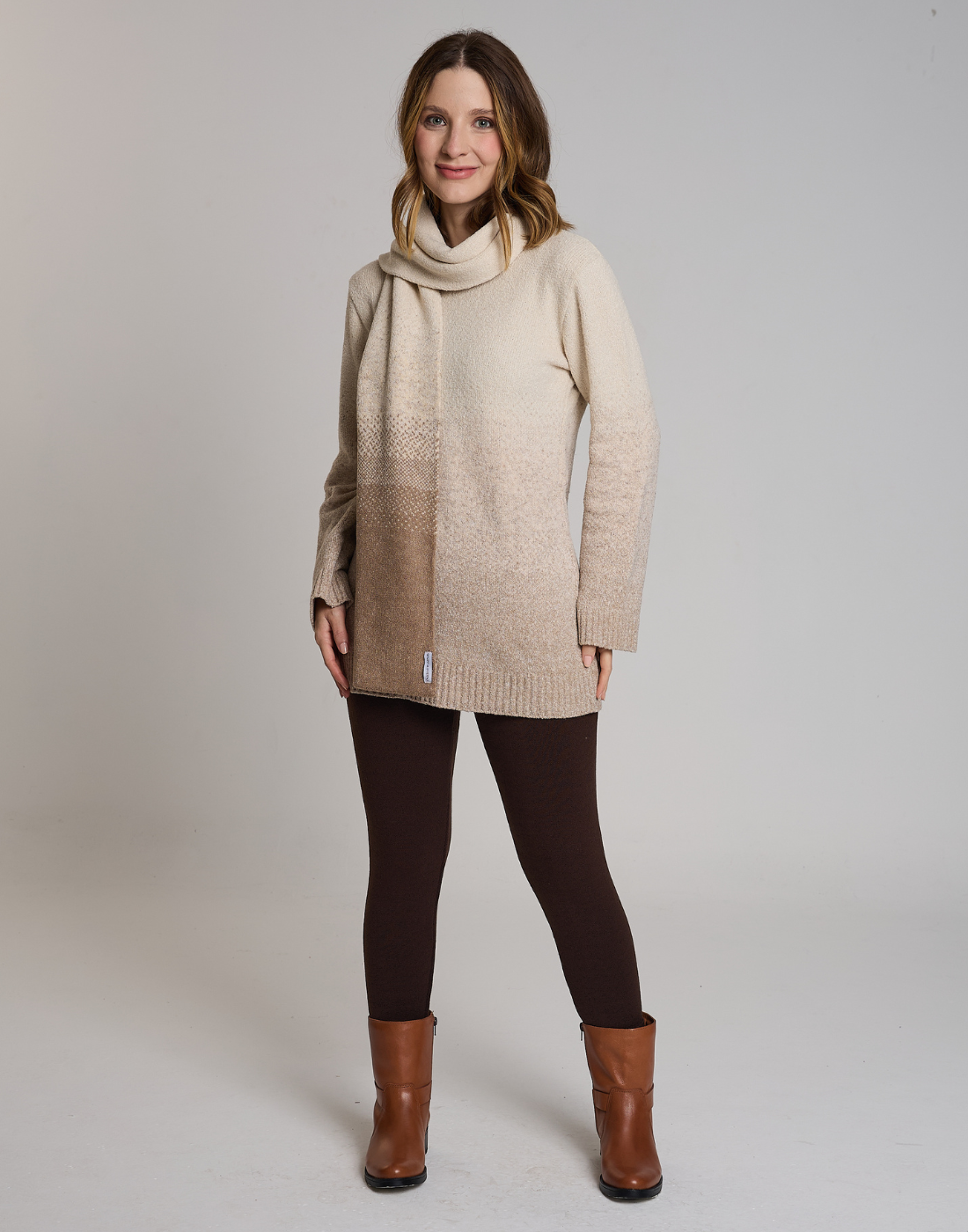 Vest Legging Mousse Degradê Bege