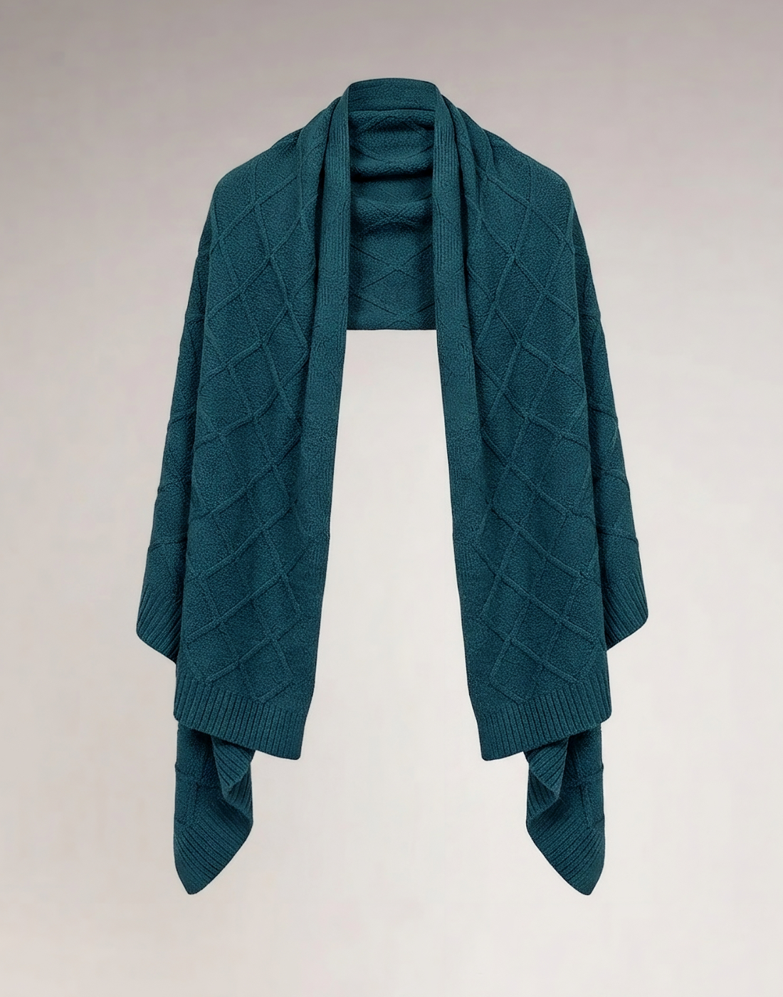 Xale Aran Losangos Oliz Verde Montana