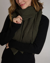 Xale Aran Losangos Oliz Verde Montana