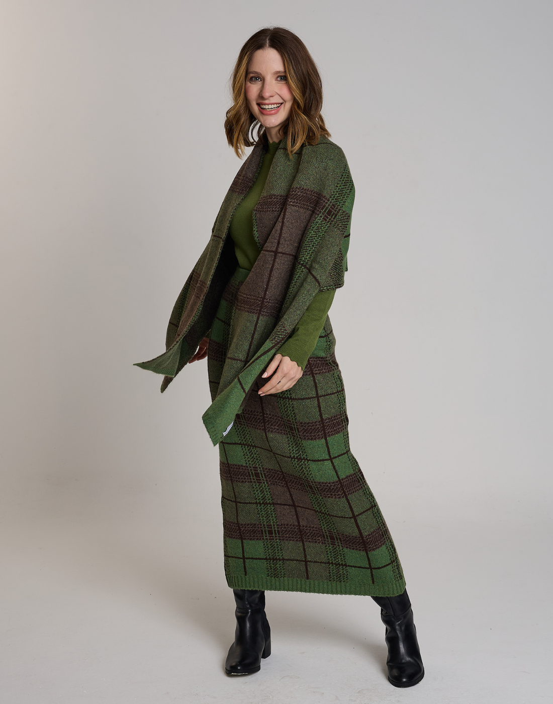 Xale Tartan Dunbar Verde