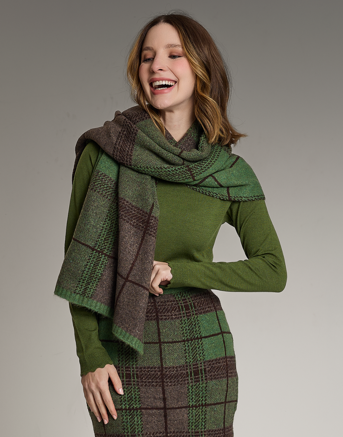 Xale Tartan Dunbar Verde