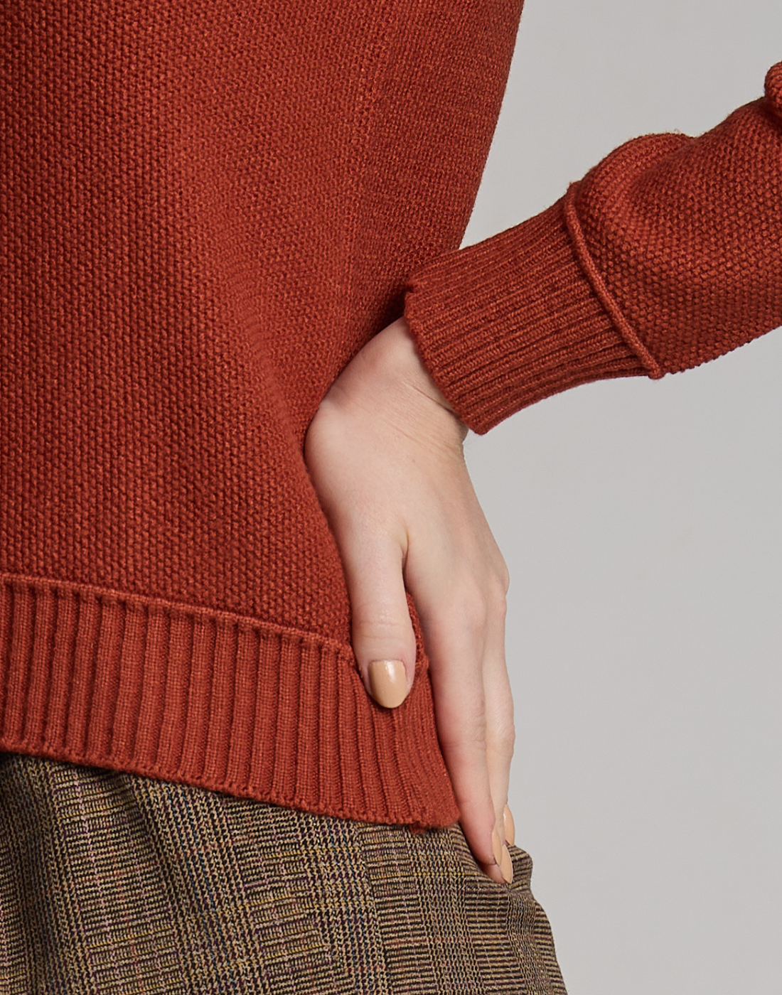 Blusa Polo Tricot Telha