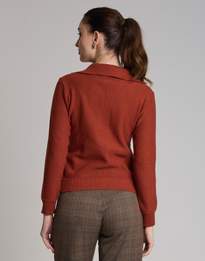 Blusa Polo Tricot Telha