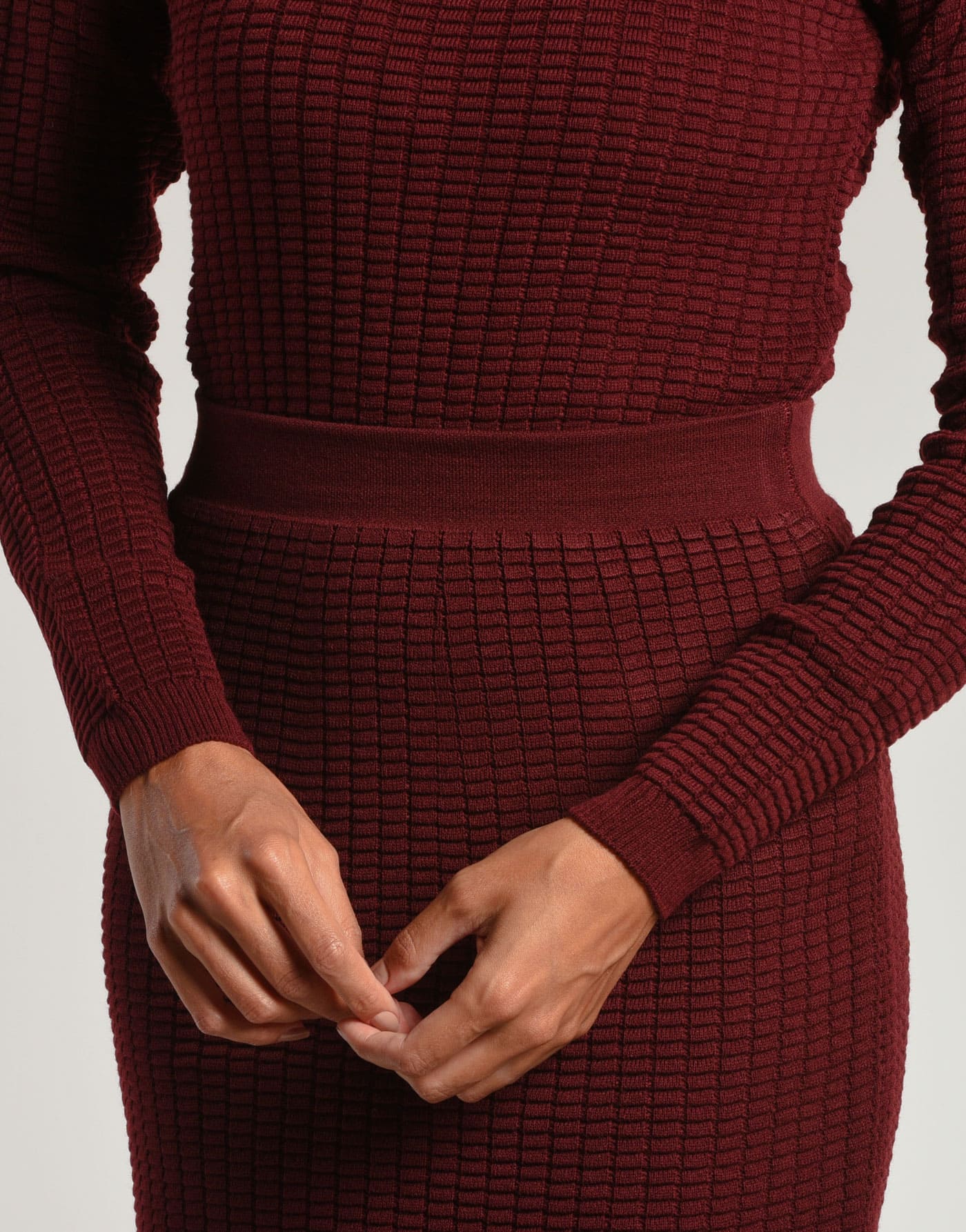 Blusa Retângulos Bardi Bordeaux